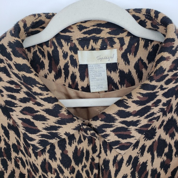 Spiegel Leopard Swing Jacket Sz 20W - Picture 2 of 7